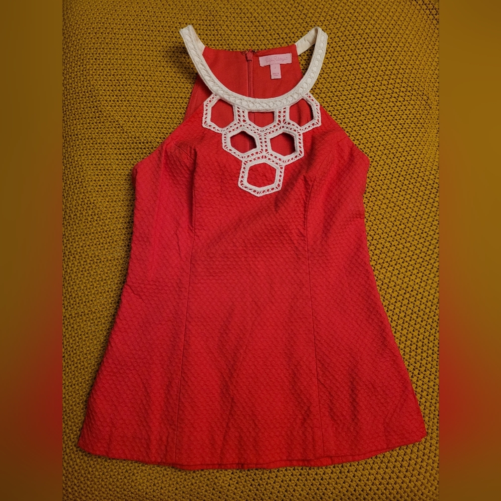 Lilly Pulitzer Cutout Halter Style Top, Size 2